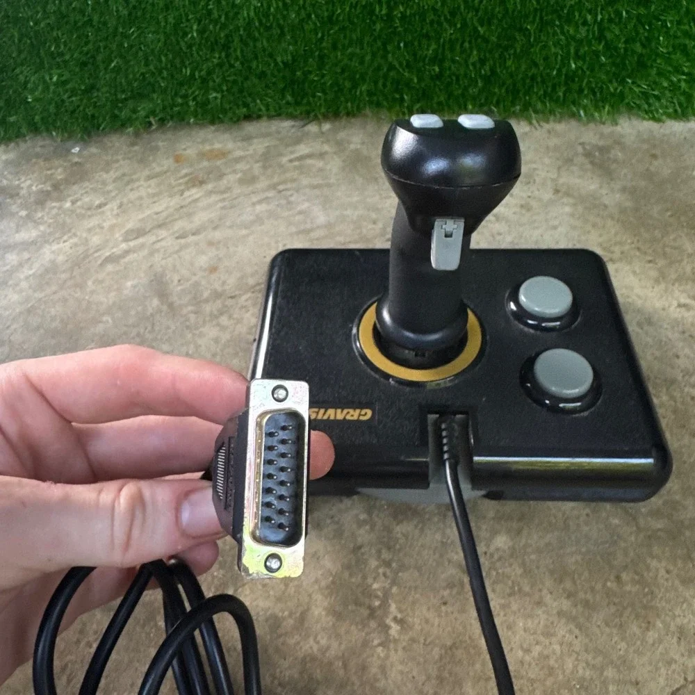 Vintage 90s Gravis Analog Pro Joystick IBM PC Retro Gaming Controller Black